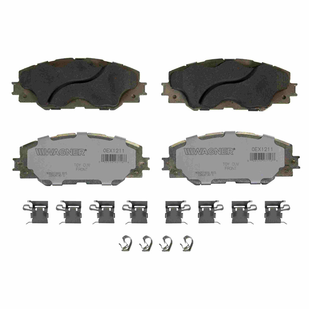 OEX Front Disc Brake Pad Set Premium Ceramic - Wagner Brakes OEX1211