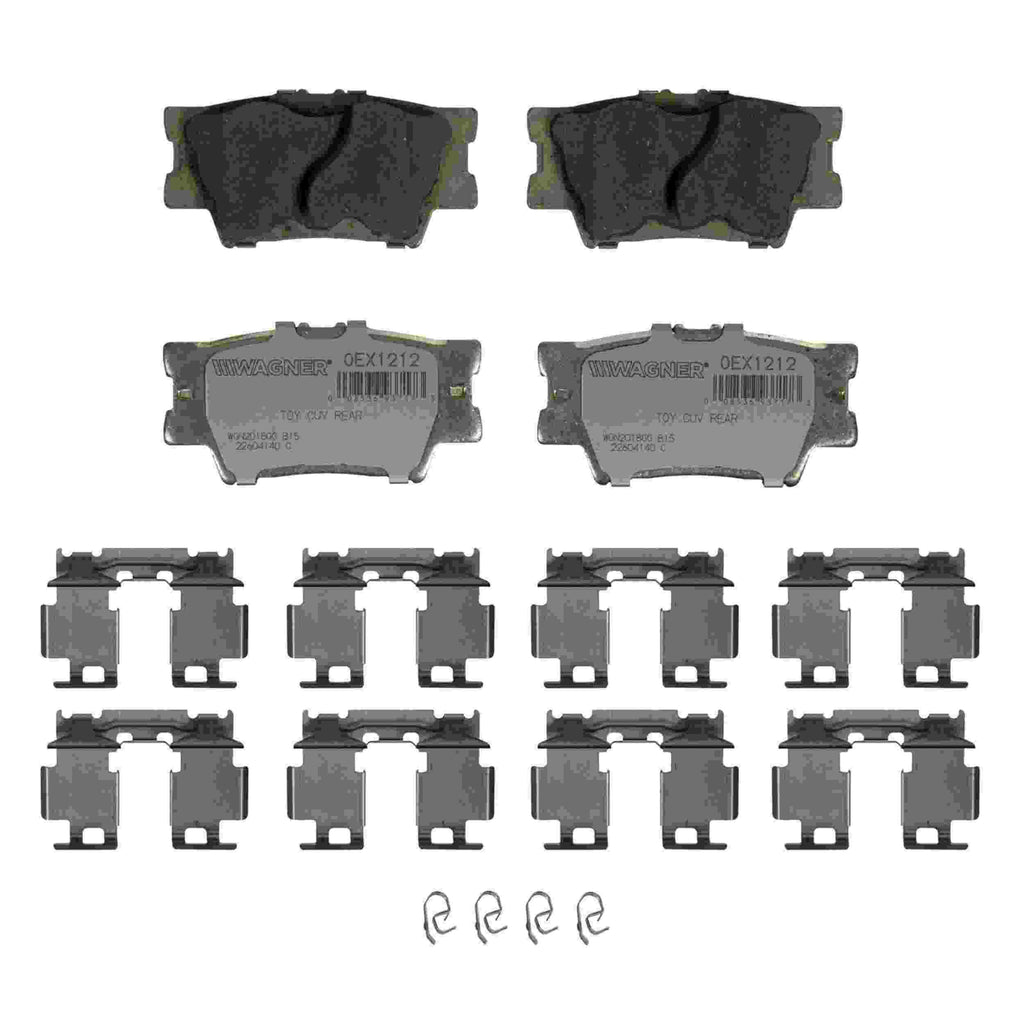 OEX Rear Disc Brake Pad Set Premium Ceramic - Wagner Brakes OEX1212