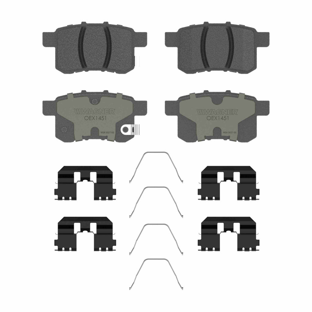 OEX Rear Disc Brake Pad Set Premium Ceramic - Wagner Brakes OEX1451