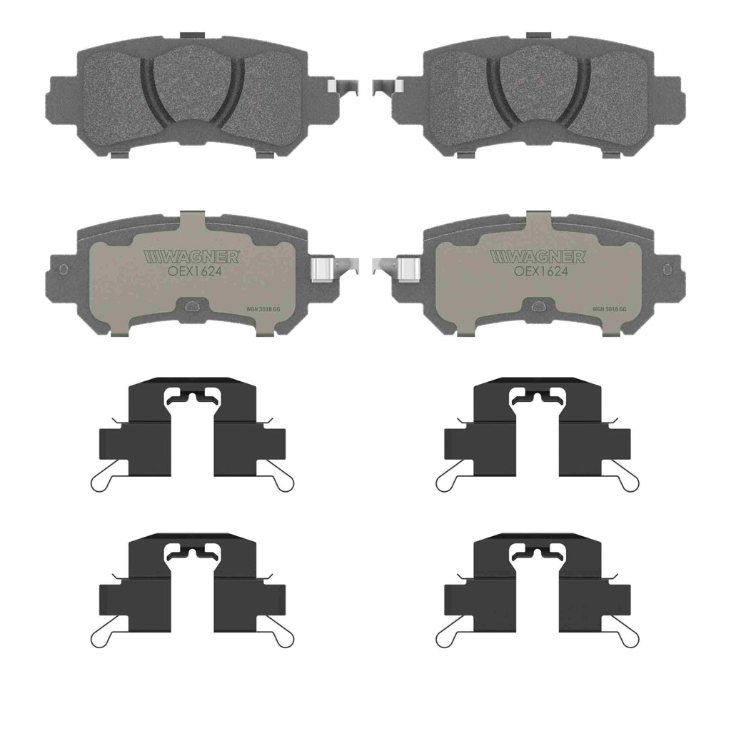 OEX Rear Disc Brake Pad Set Premium Ceramic - Wagner Brakes OEX1624