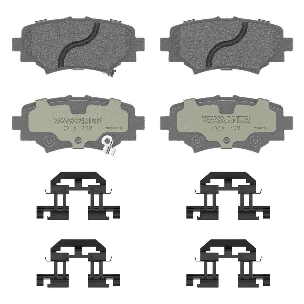 OEX Rear Disc Brake Pad Set Premium Ceramic - Wagner Brakes OEX1729