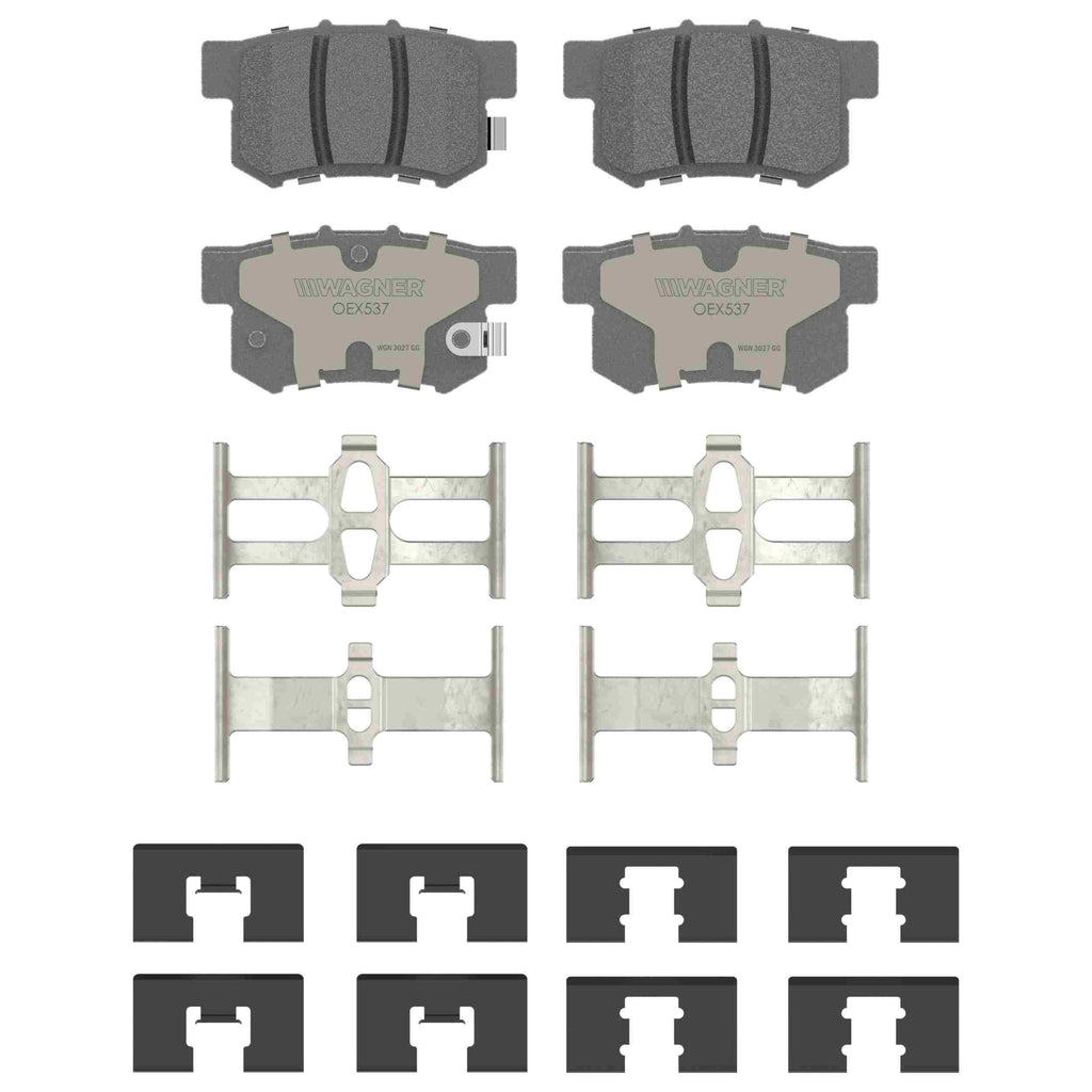OEX Rear Disc Brake Pad Set Premium Ceramic - Wagner Brakes OEX537