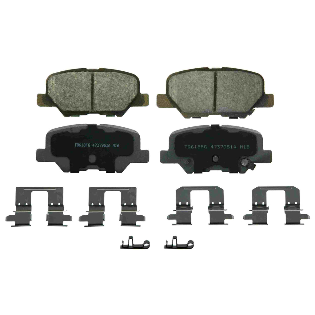 ThermoQuiet Rear Disc Brake Pad Set Ceramic - Wagner Brakes QC1679