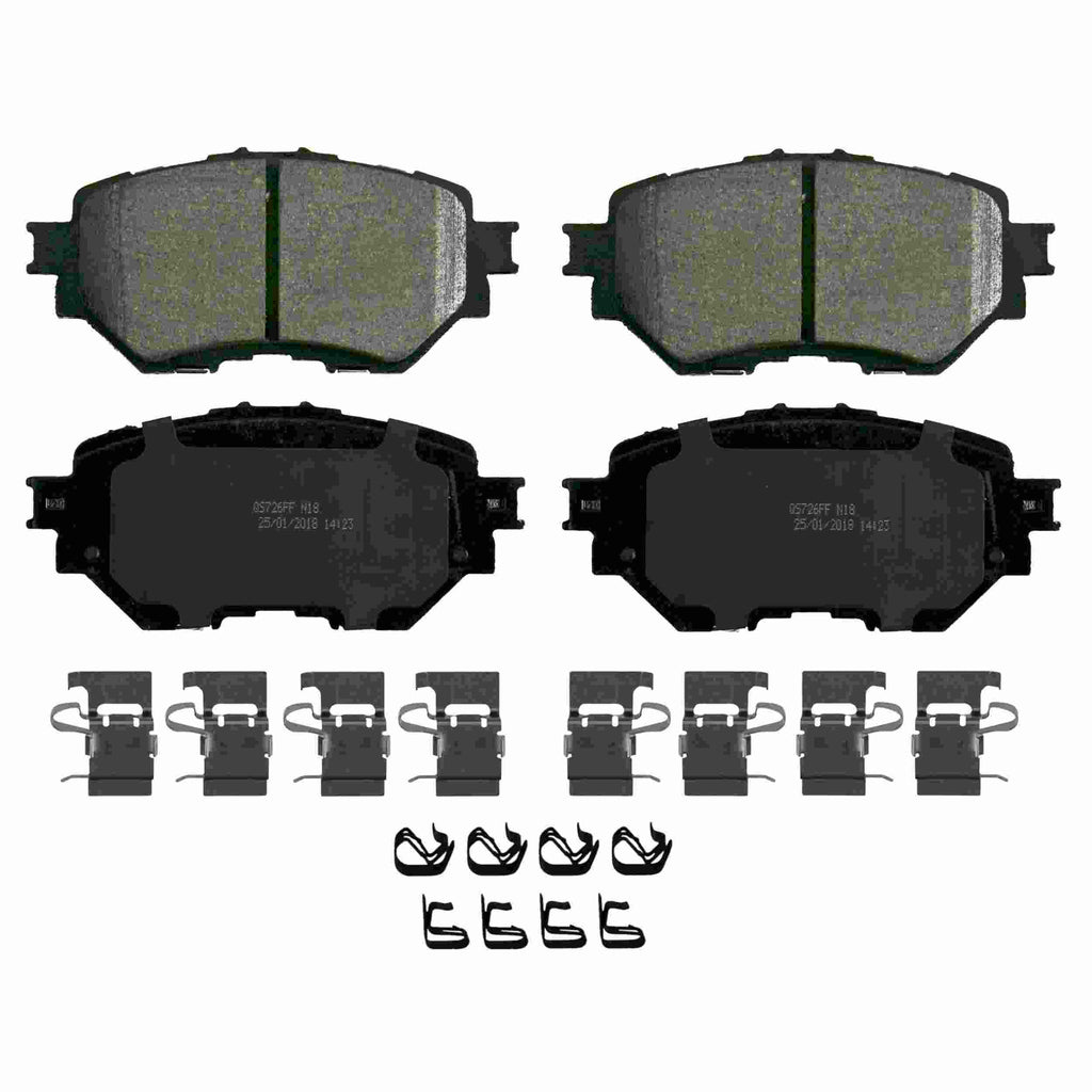 QuickStop Front Disc Brake Pad Set Ceramic - Wagner Brakes ZD1759