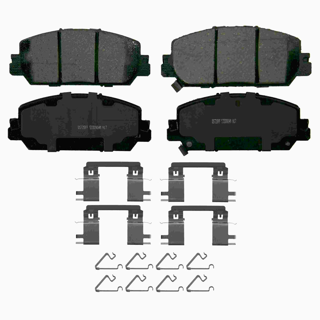 QuickStop Front Disc Brake Pad Set Ceramic - Wagner Brakes ZD2036